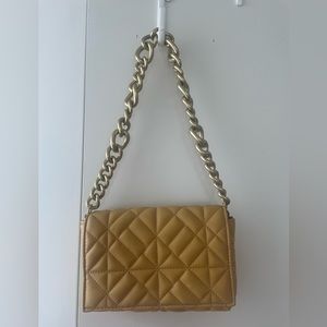 Zara mustard shoulder purse